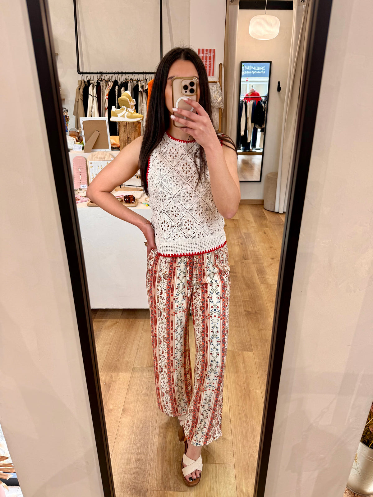 Pantalon fluide motifs - Mila