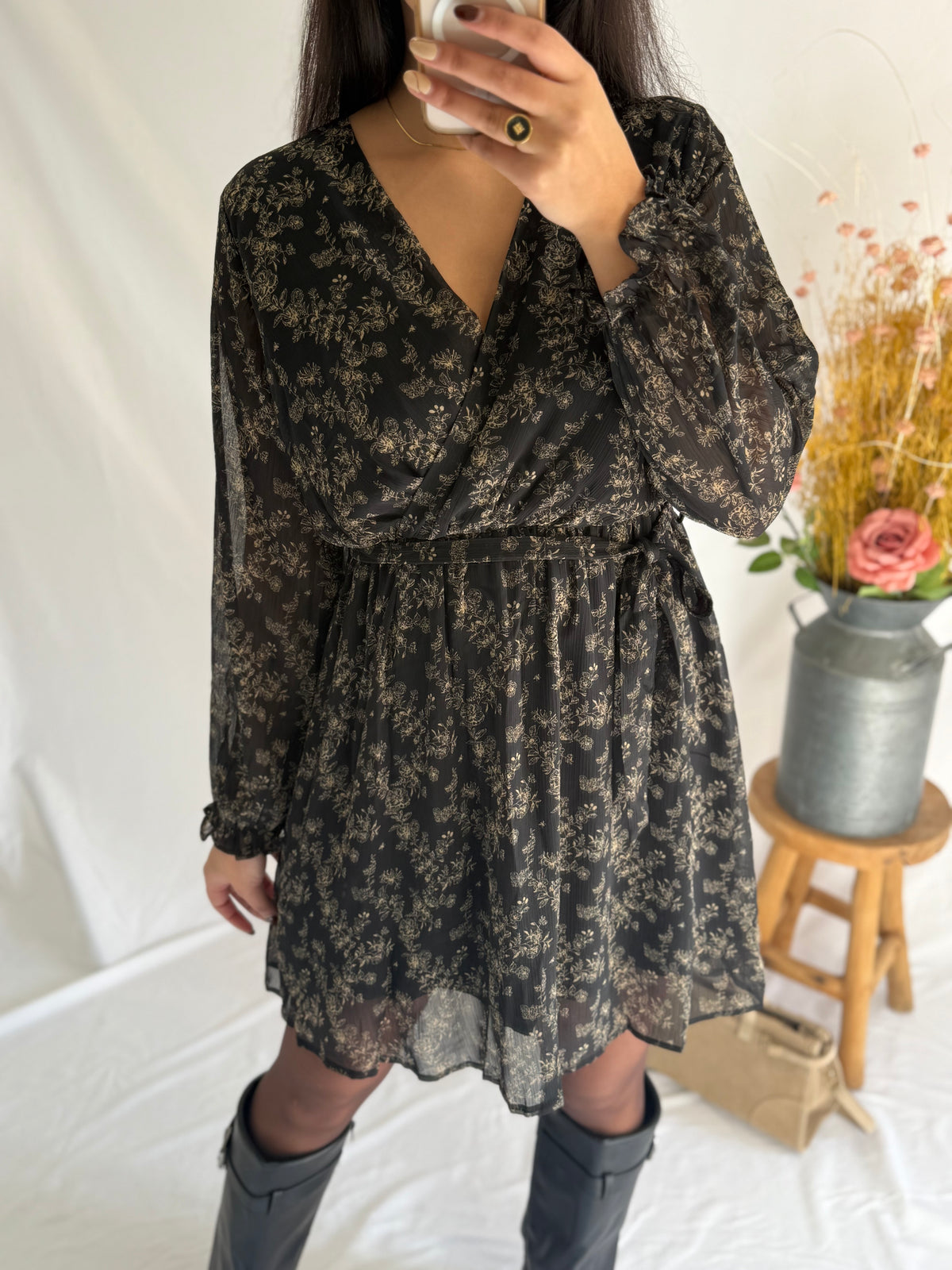 Robe courte noir - Alma