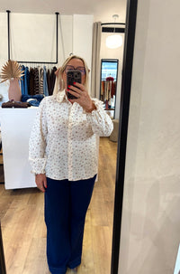 Blouse motifs marron GT - Orla