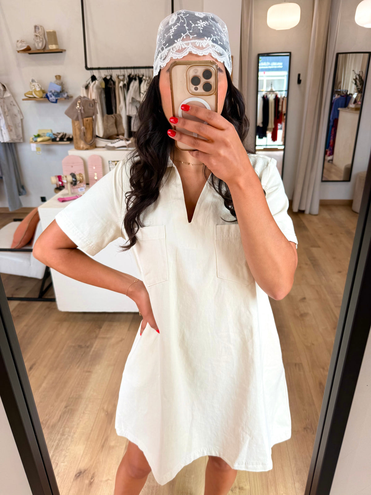 Robe beige - Elisa