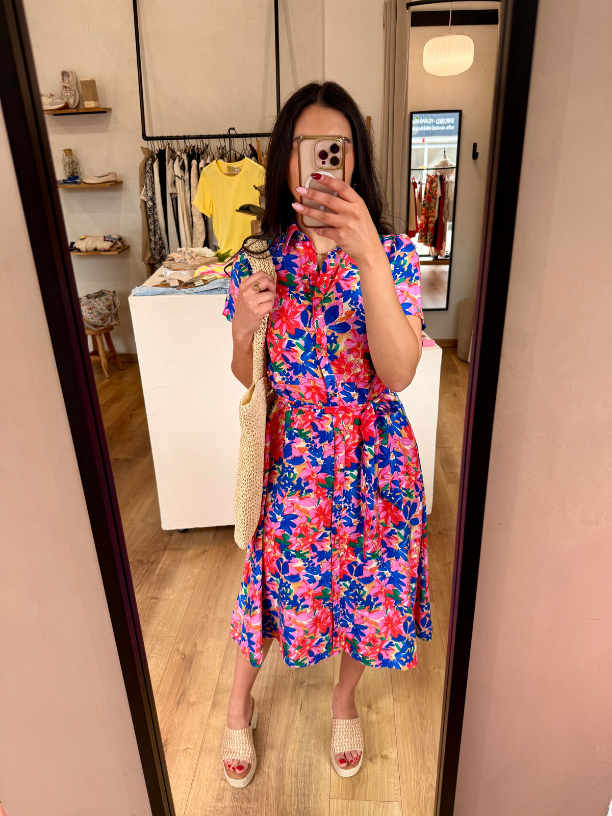 Robe motifs bleu - Hugo