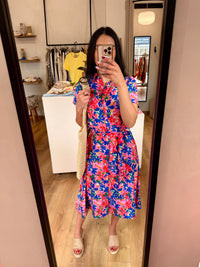 Robe motifs bleu - Hugo