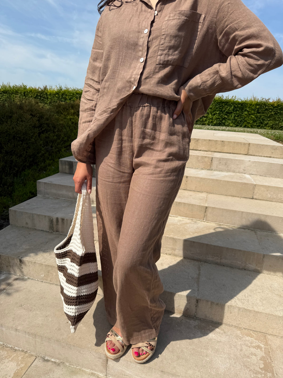 Pantalon lin choco - Léna
