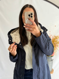 Parka marine fourre - Astrid