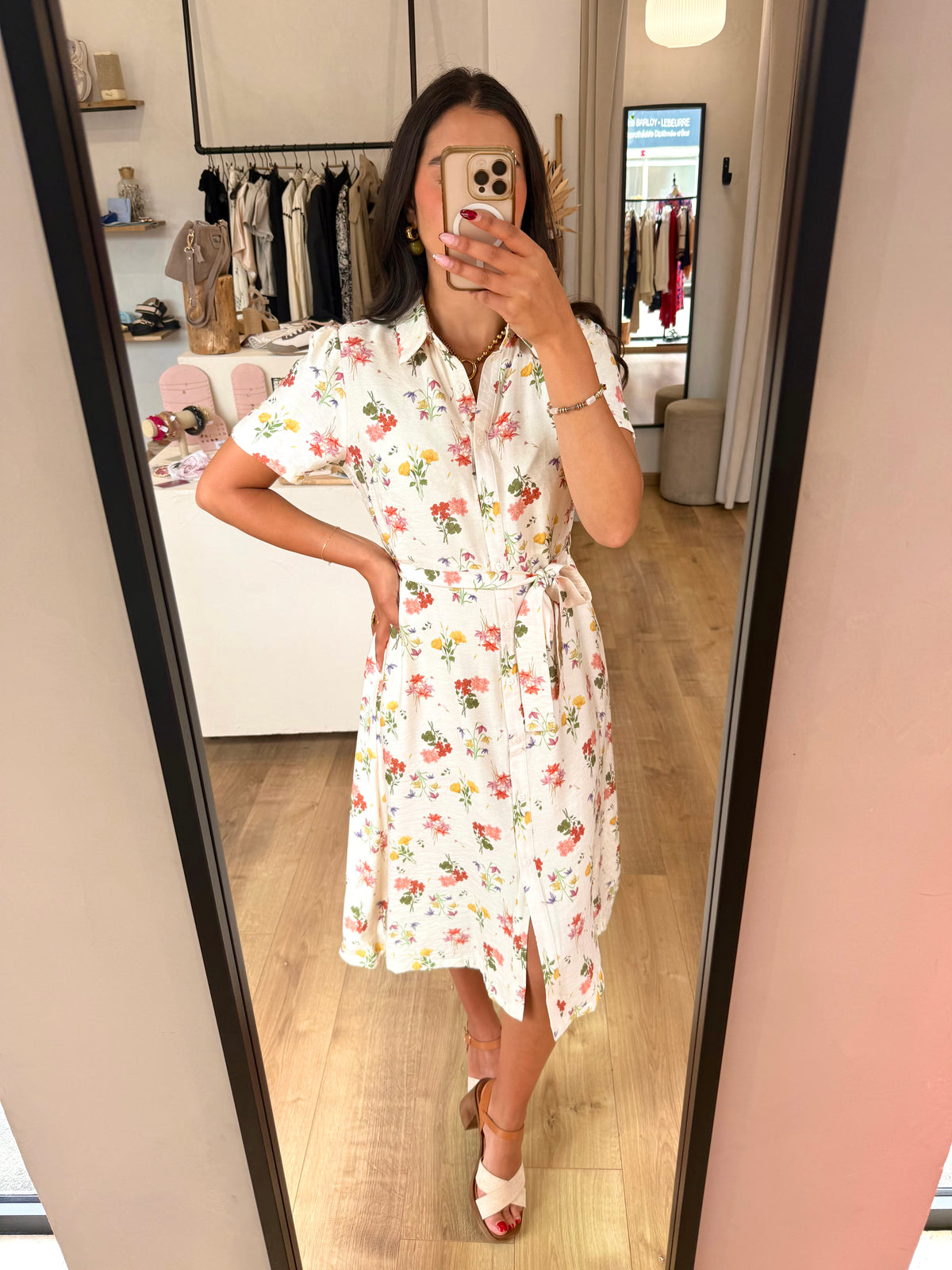 Robe Longue Beige - Ambre