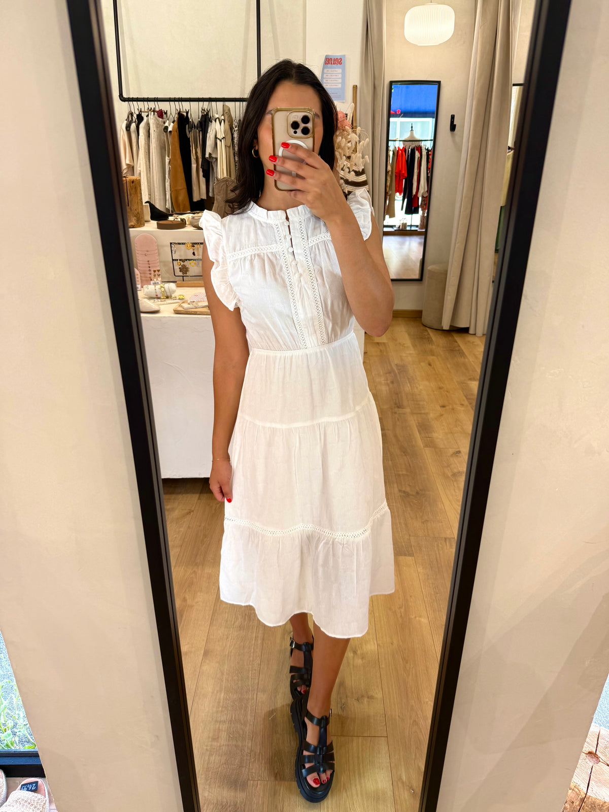 Robe longue blanc - victa