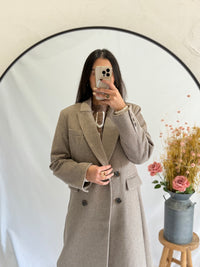 Manteau long taupe - Polio