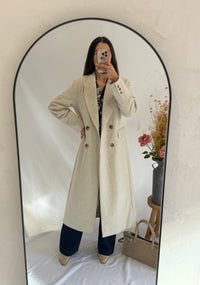 Manteau long écru- Polio