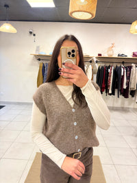 Sous pull beige- cachemire