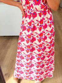 Robe longue fushia - Lola