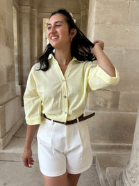 Chemise lin jaune - Tom