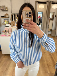 Blouse rayure bleu - Jade