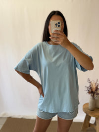 T shirt bleu mykonos - Rosy