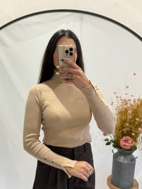 Haut col roulé beige  - Ulio