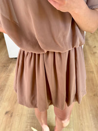 Robe courte marron - Alba