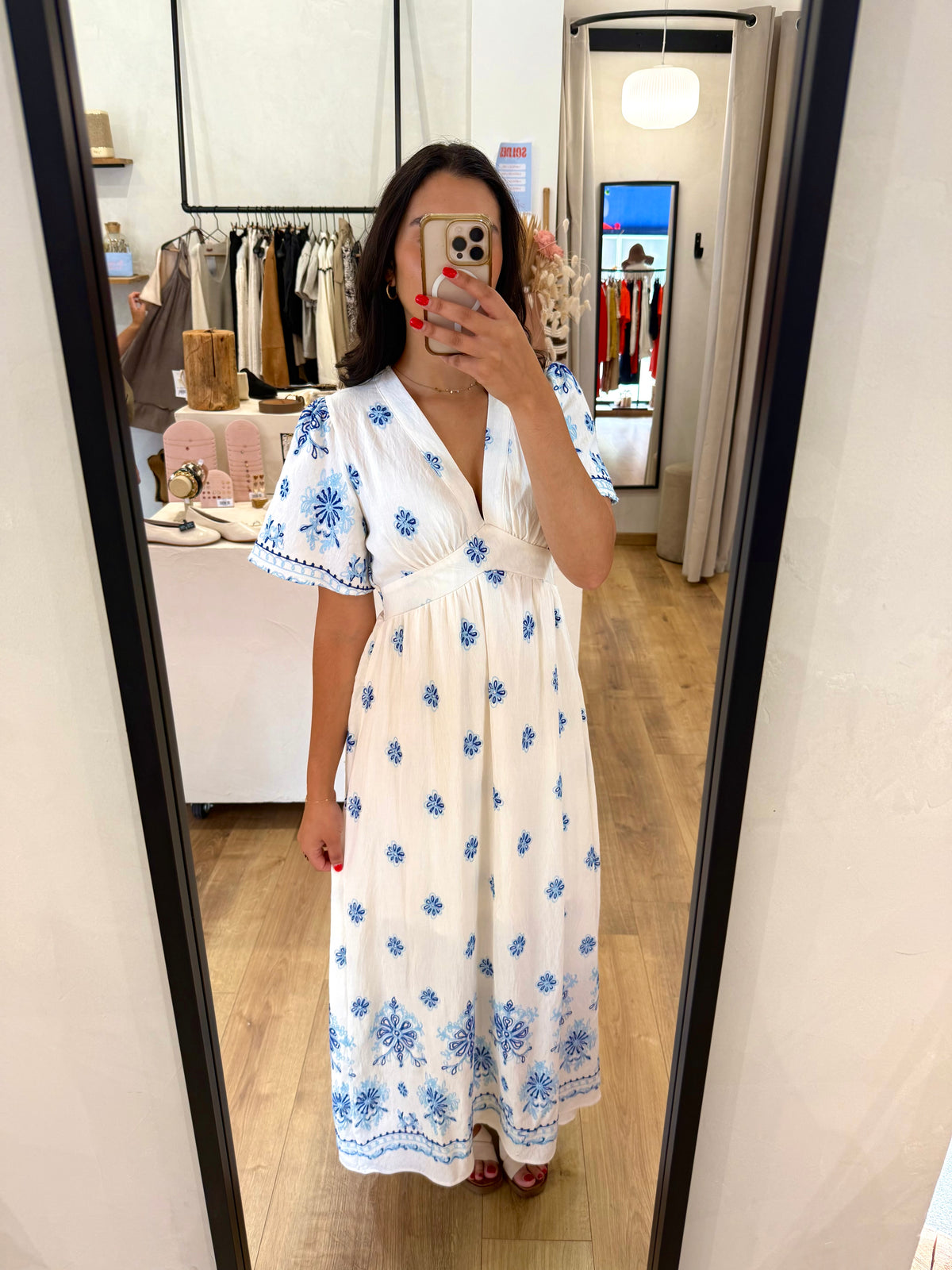Robe longue bleu - Mila