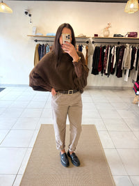 Pantalon velours taupe - Chloé