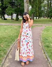 Robe longue motifs - Emile