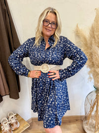 Robe motifs bleu - Ida