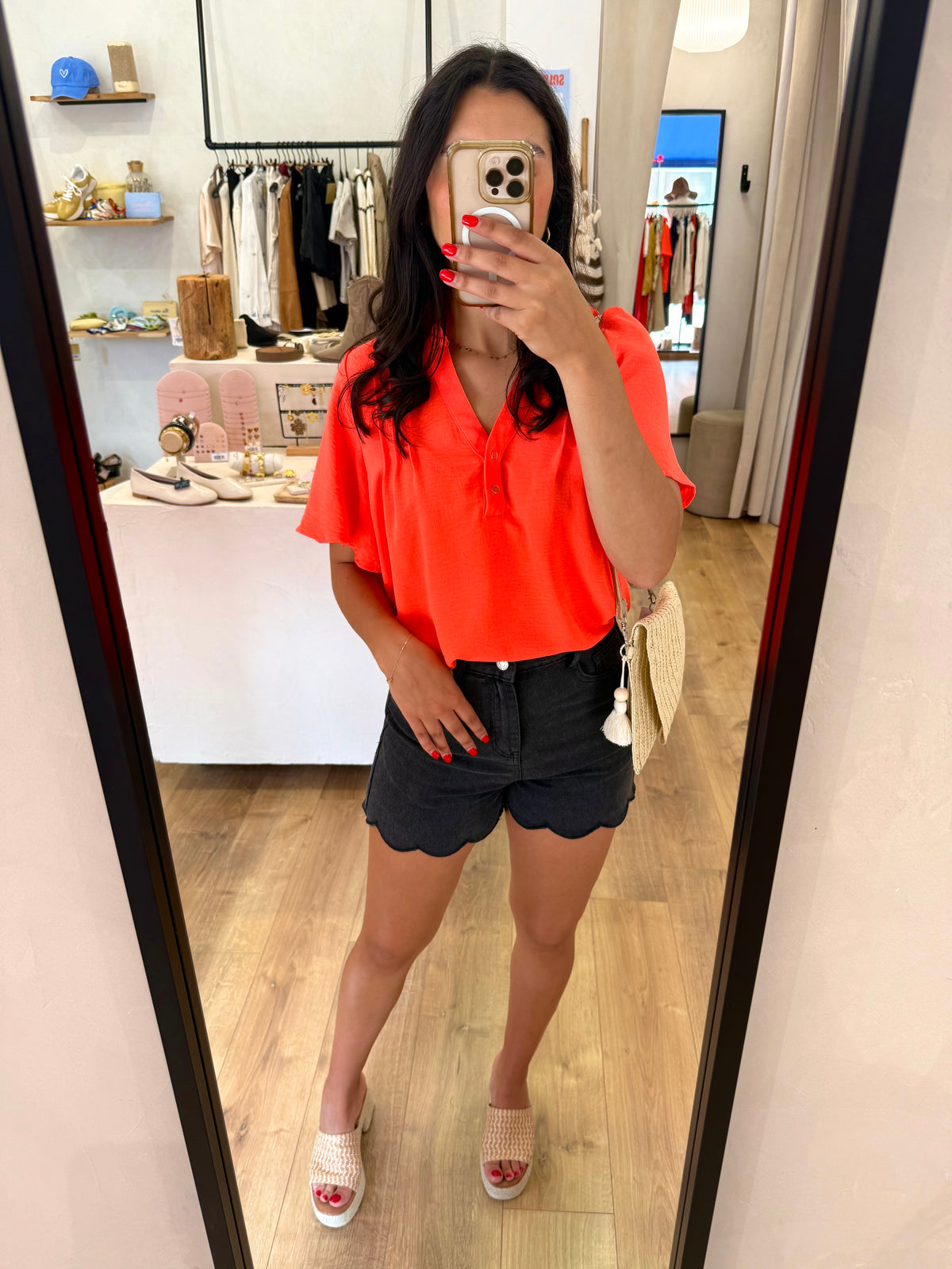 Blouse corail - Léna