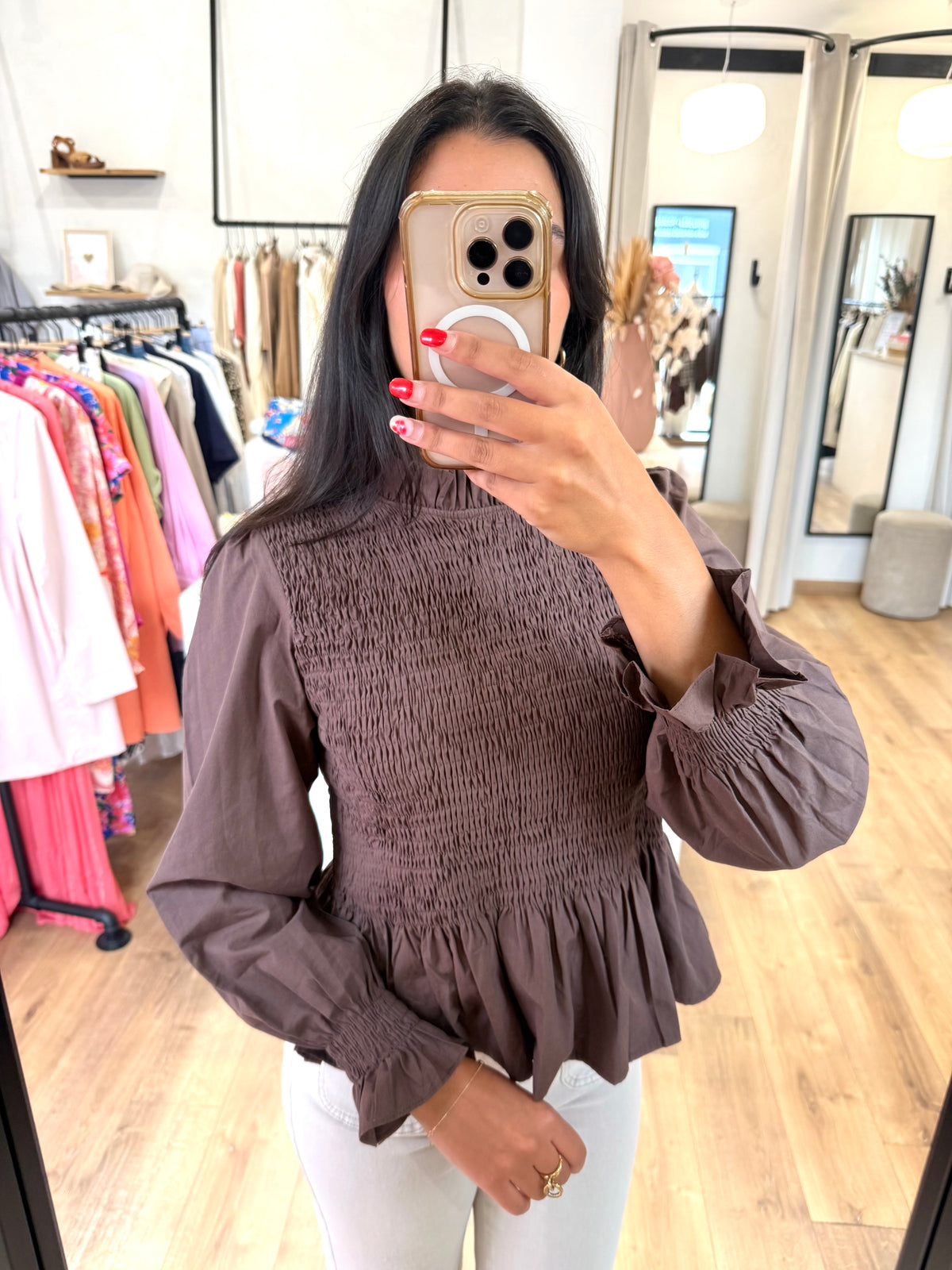Blouse marron - Celia