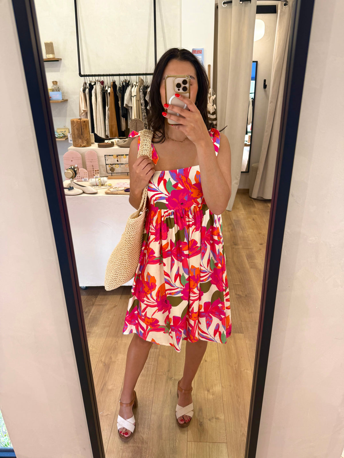 Robe motifs fushia - Julia
