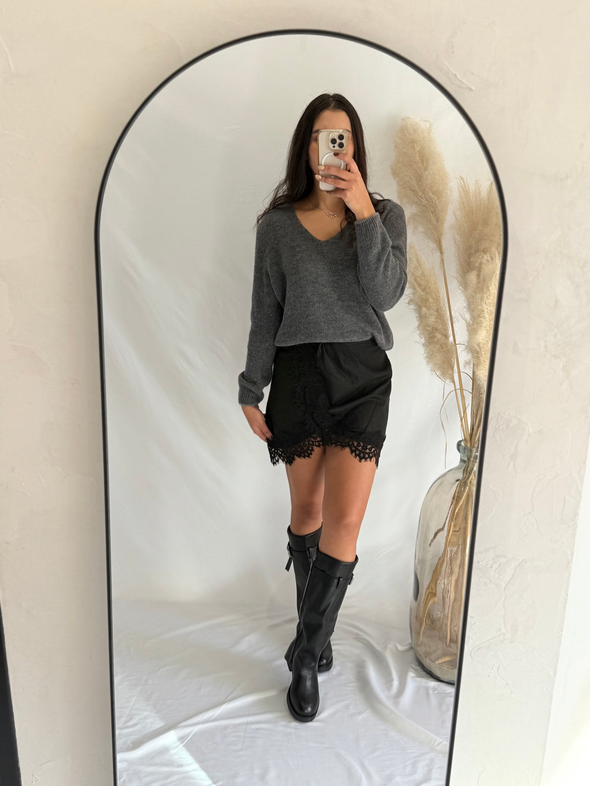 Jupe noir dentelle - Iruis