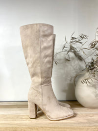 Botte talons beige - Harleo