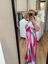 Robe rouge motifs - Adalia