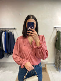 Blouse rose - Monia