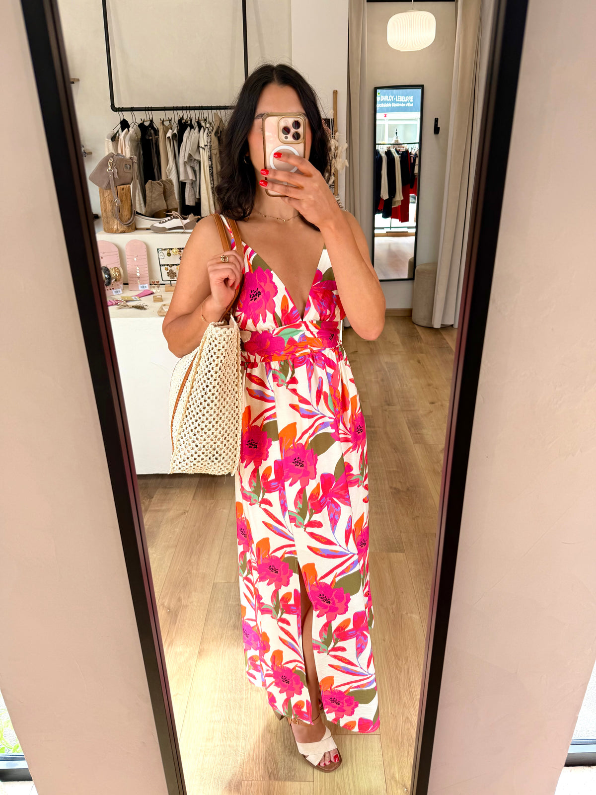 Robe motifs fushia - Julia