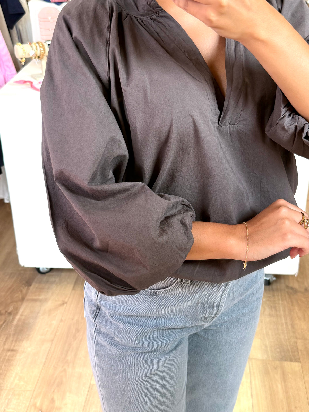 Blouse choco - Lea