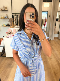 Robe Rayure Bleu - Alice