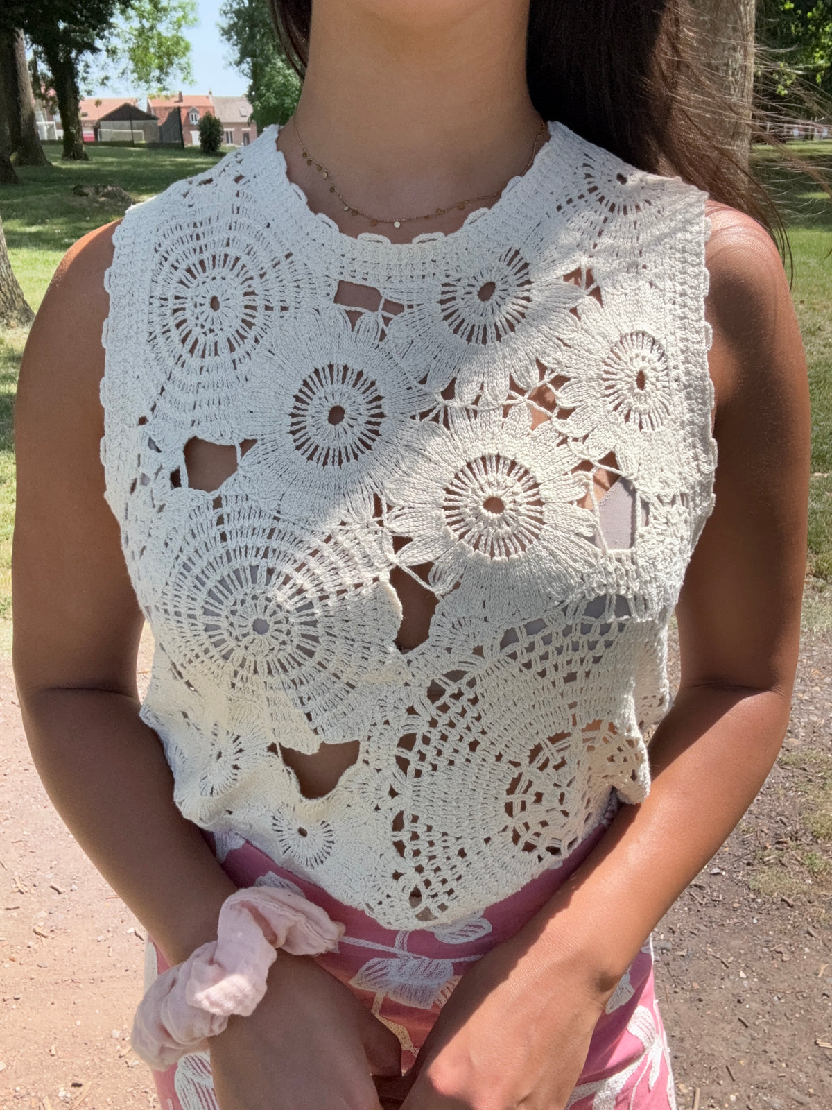 Haut crochet beige - Rio