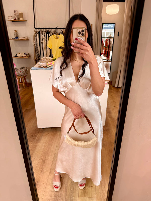 Robe longue champagne - Léna