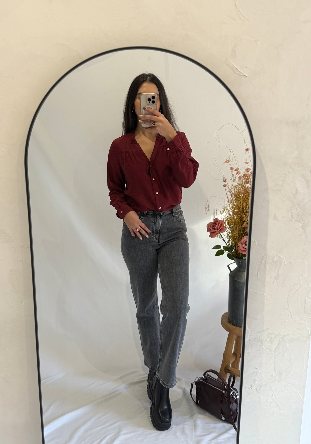 Blouse bordeaux - Lou