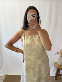 Robe longue beige- Lona