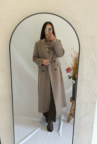 Manteau long taupe - Polio