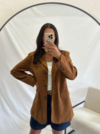 Blazer suédine - Brown