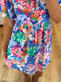 Robe courte bleu - mayz