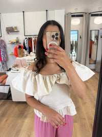 Haut beige - Zelia