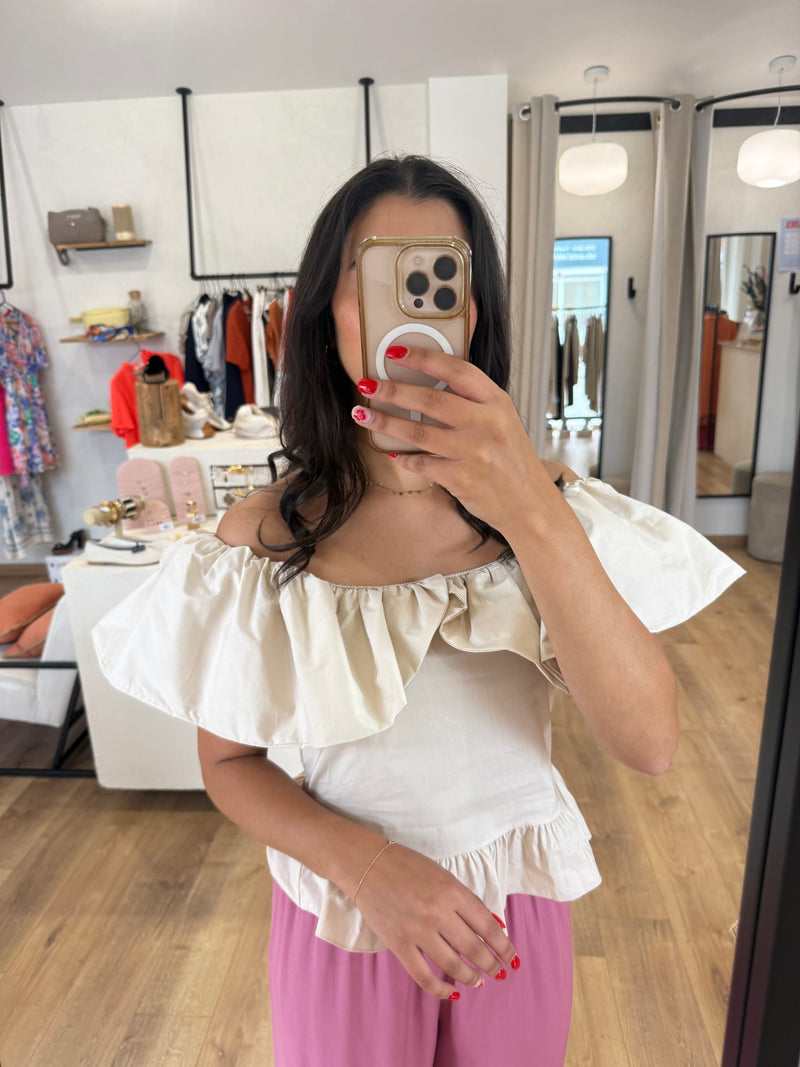 Haut beige - Zelia
