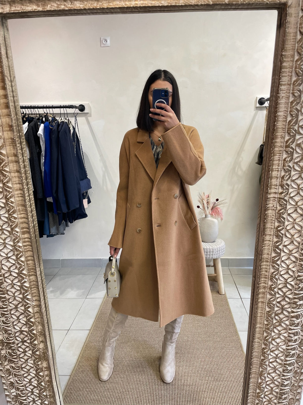 Manteau Laine Camel - ELOISA