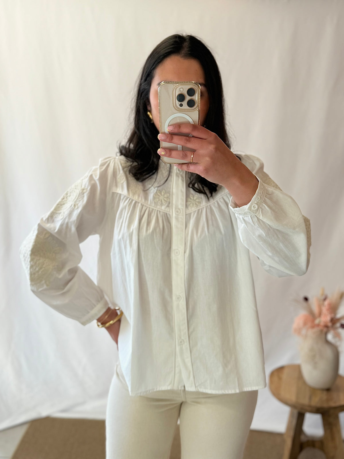 Blouse broderie - Nazia