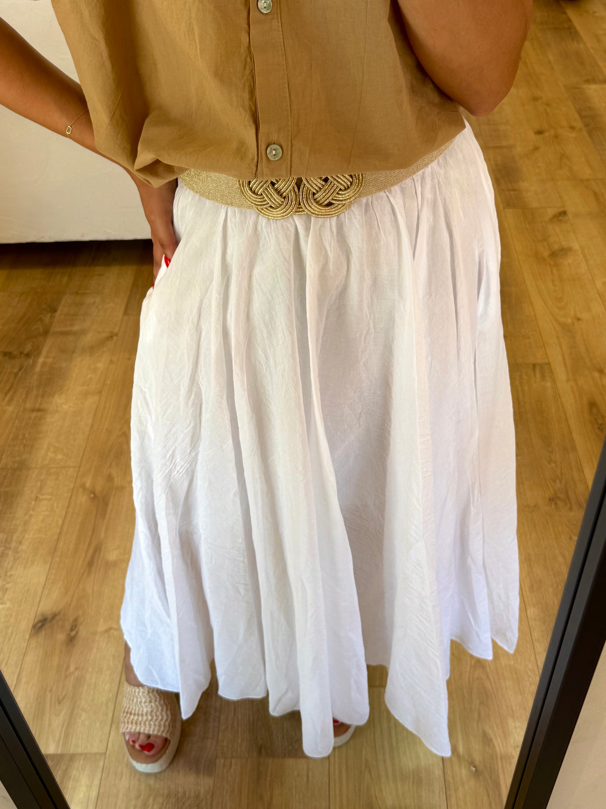 Jupe longue blanc - Auda