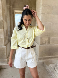 Chemise lin jaune - Tom