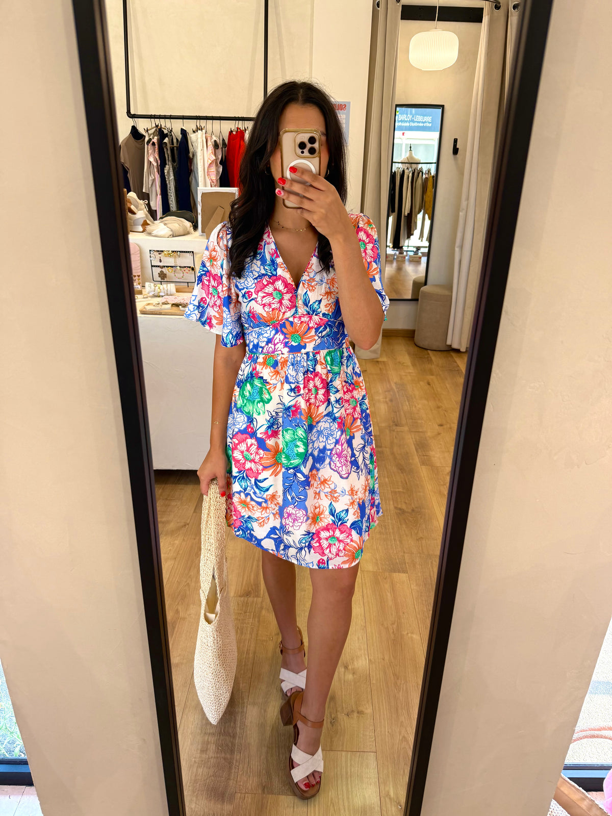 Robe courte bleu - mayz