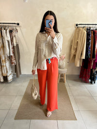 Pantalon fluide Orange - Paula