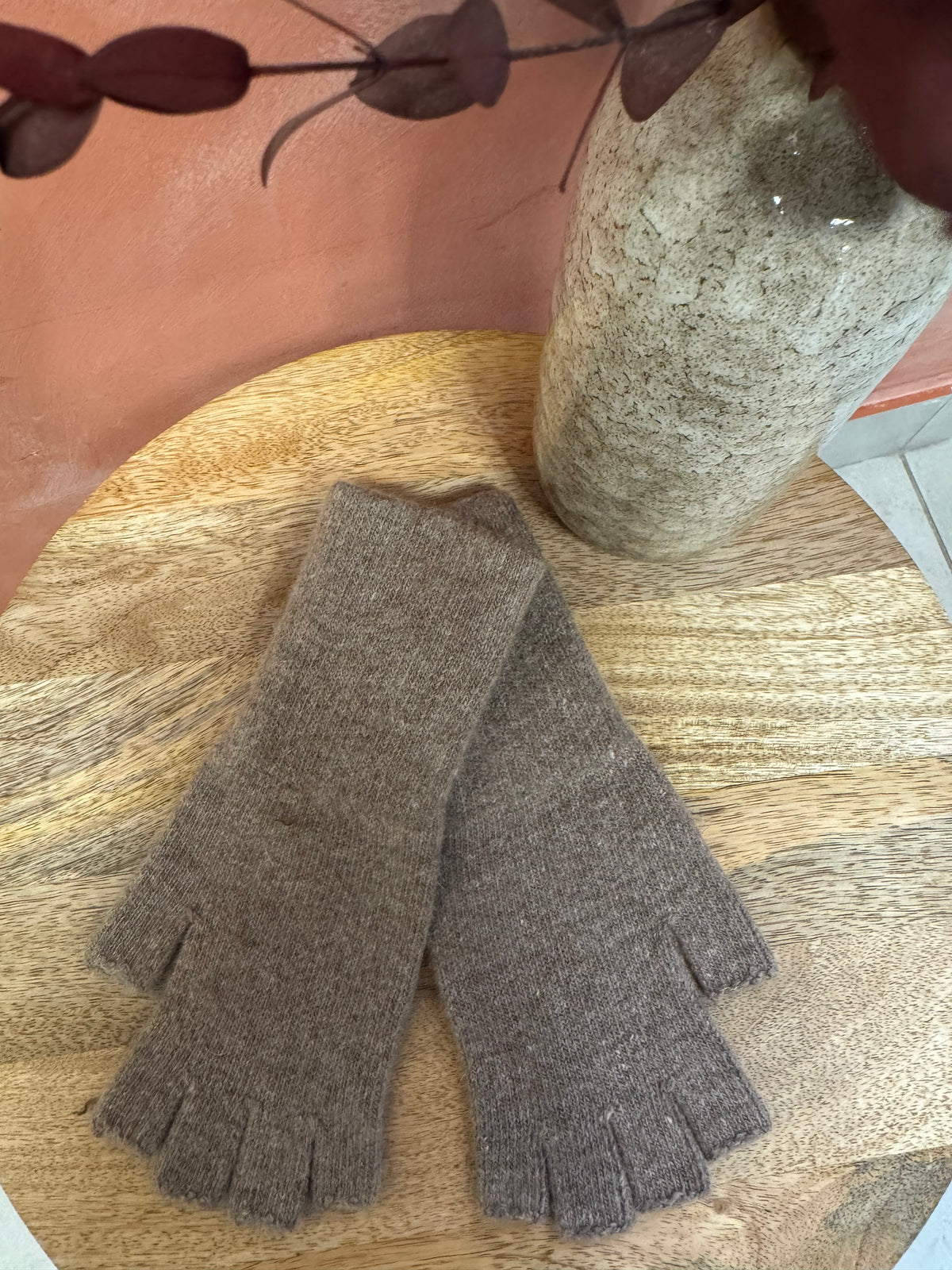 Mitaine en laine - Lila