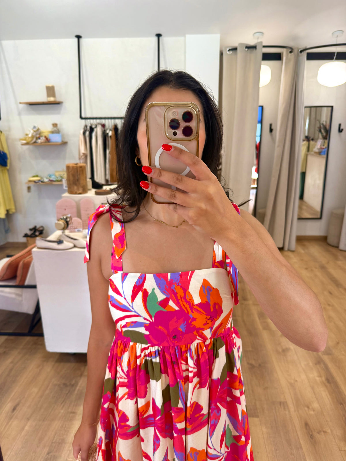 Robe motifs fushia - Julia